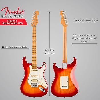 Amazon.com: Fender Player II Stratocaster HSS, Maple